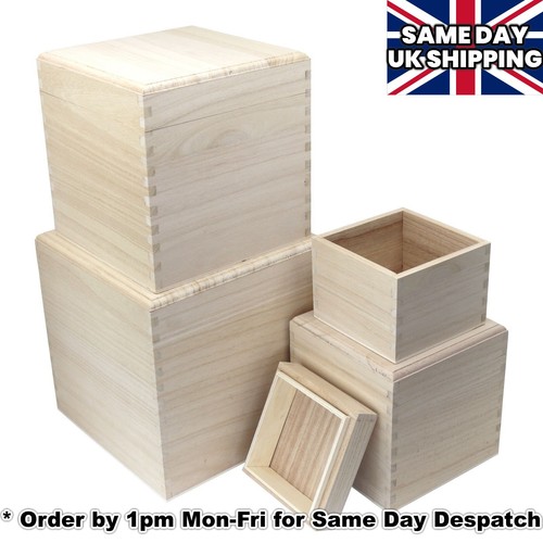 Wooden cube square - wooden, with