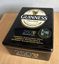 Limited Edition 250 Years Of Guinness Glass Bottle Opener Presentation Tin