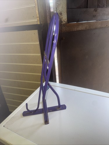Purple saddle rack - saddle,