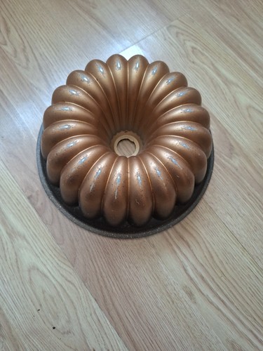 Vintage copper cake mold - copper, 10