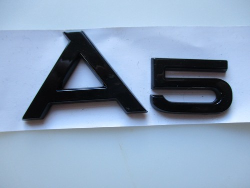 Audi badge black new - a5, black,