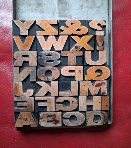 Wooden letterpress printers - wooden,