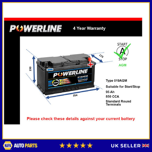 Agm car battery 019agm - car,
