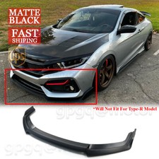 For Civic Si & FK7 Hatchback 2017-2021 Type-R Style Matte Black Front Bumper Lip