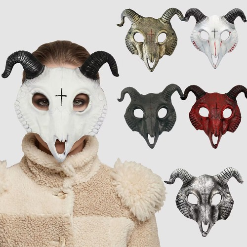 Halloween sheep skull mask - halloween,