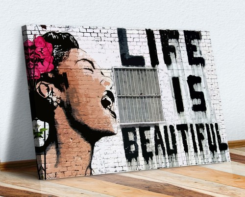 Banksy life is beautiful - -,