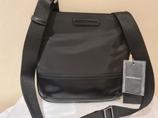 Emporio Armani mens black crossbody shoulder bag Authentic new with tags