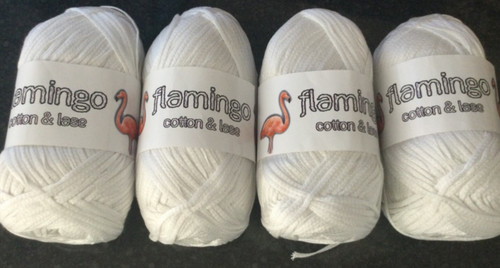 400g white chainette - white, soft