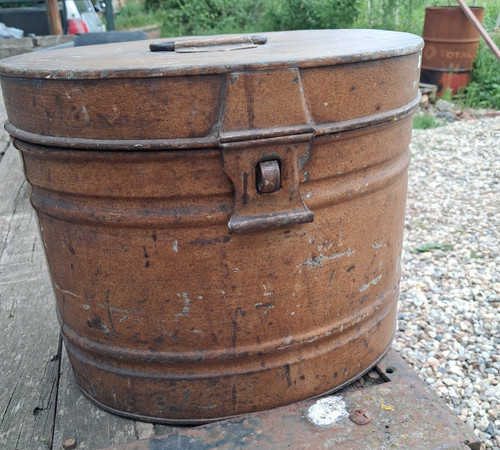 Vintage metal hat - vintage,