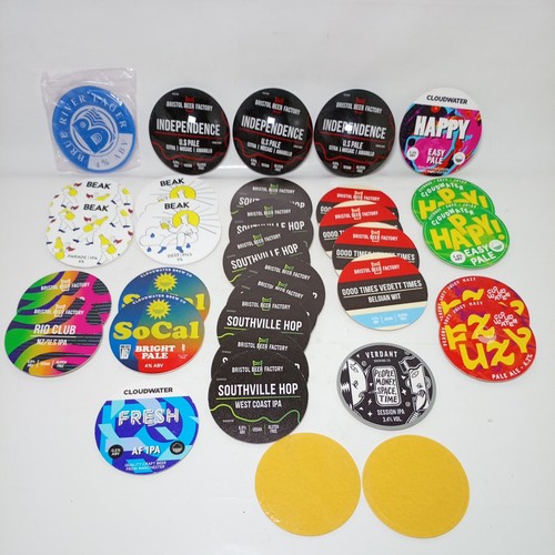 Beer pump clips coasters - beer,