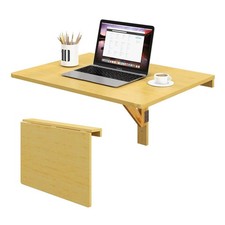 Wall-mounted Drop-leaf Table Folding Floating Laptop Desk Space Saving Hanging