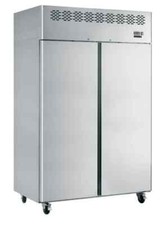 NEW TEFCOLD CAR900 STAINLESS STEEL DOUBLE SOLID DOOR REFRIGERATOR MEAT FRIDGE