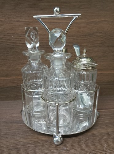Epns silver plated cruet set - epns,