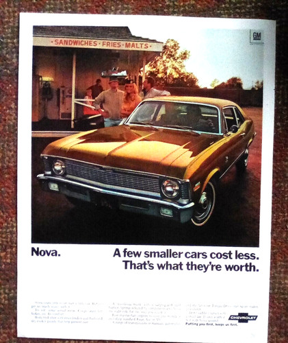 1970 chevrolet nova print - 1970, ad