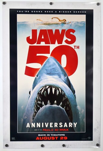 Jaws original movie poster - ds,
