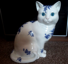 Large Porcelain JUST A Cats
