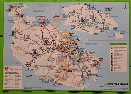 Malta public transport map - public,
