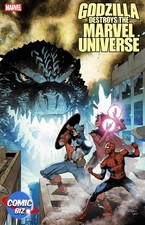 GODZILLA DESTROYS MARVEL UNIVERSE #1 (2025) 2ND PRINT MAIN COVER MARVEL COMICS