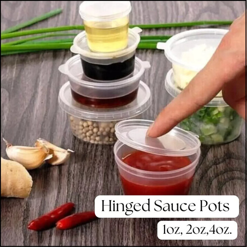 1oz 2oz 4oz plastic sauce - 4oz, pots