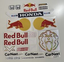 F1 Helmet Stickers Max  F1 Sticker Kit  1.1 Full Size Schuberth  Bull Racing