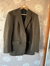 M&S Pure New Wool Green Tweed