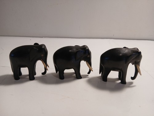 Vintage carved wooden ebony - wooden,