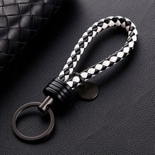 1x Car Keychain Leather Rope