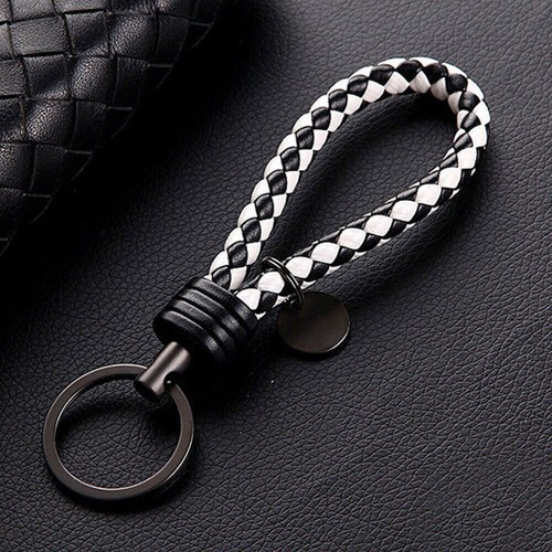Car keychain leather rope - car,