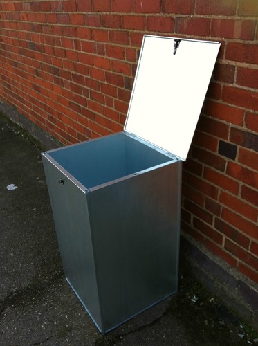Small galvanised feed - galvanised, bin