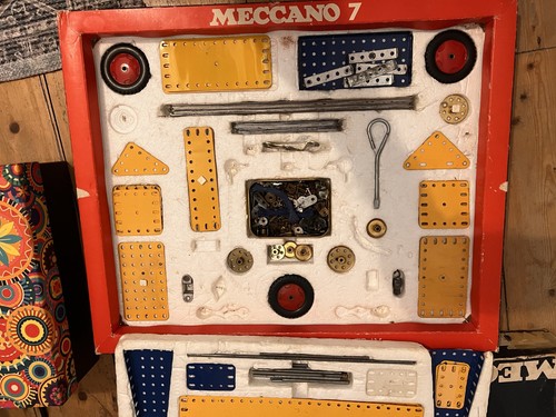Vintage meccano set used - meccano,
