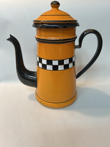 Antique orange graniteware - antique,