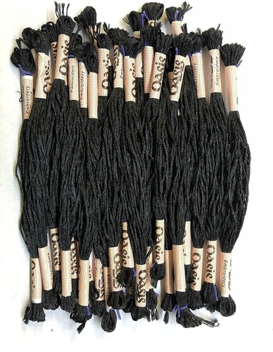 Black silk rayon - black,