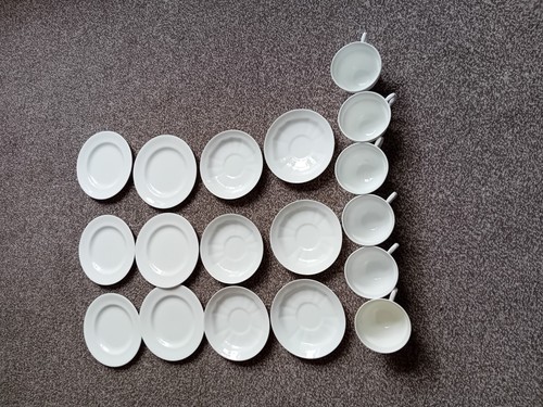 Vintage white bone china - vintage,