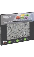 Tower High Quality Solid Granite Chopping Board Worktop Saver With Non Slip Feet