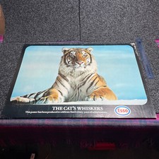 Vintage original advertising Esso Tigers poster - The Cat's Whiskers 27 x 19’ in