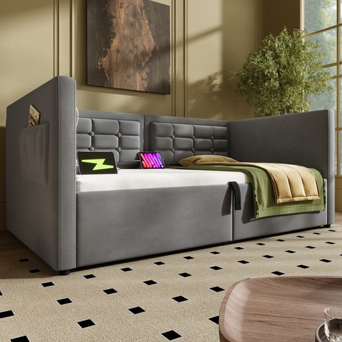 Daybed velvet upholstered - upholstered, bed