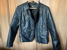 Zara Black Faux Leather Lined