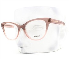 Miu Miu Eyeglasses VMU 01T 04I-1O1 Glasses Brown to Pink Gradient 53mm with Case
