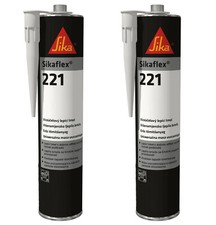 2 x Sikaflex 221 - Black - Strong Adhesive Sealant, Sika, Car, Boat - EXP 12/25