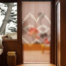 Wood Beaded Bamboo Door