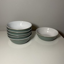 Denby Regency Green Bowls 16.5cm x 6 Set Bundle Soup Cereal Bowl
