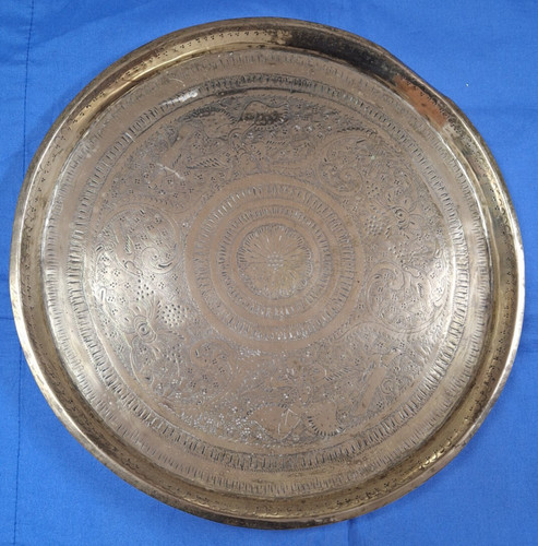Vintage engraved brass - engraved,