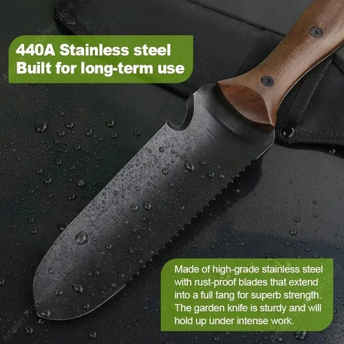 440stainless steel wood - steel, handle
