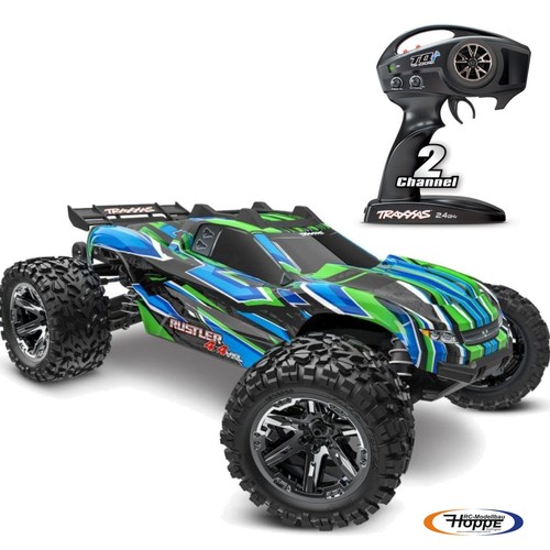 Traxxas rustler 4x4 vxl green - traxxas,
