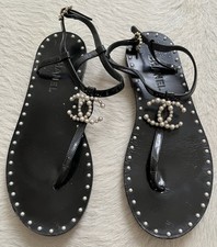 Chanel Black Patent and Pearl