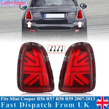 For Mini Cooper R56 R57 R58 R59 2007-2013 Red Lens w/Sequential LED Tail Lights