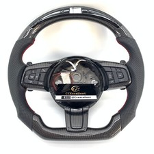 For Jaguar F Type S E-Pace 2014-2020 Custom Carbon Fiber Steering Wheel With LED