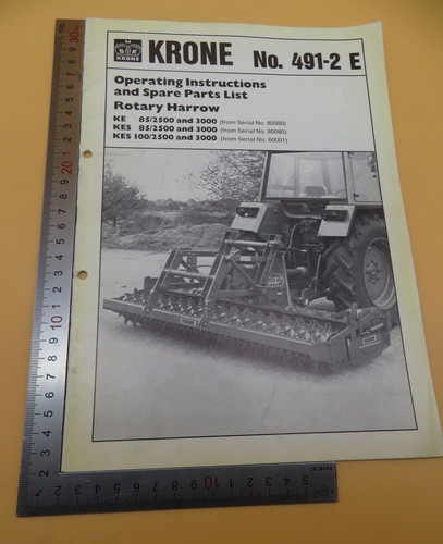 Krone 491 e - 491-2, operating