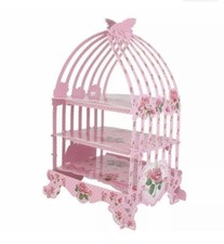 Cupcake Stand Birdcage Pink