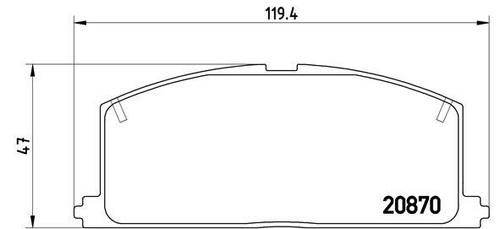 Brake pad set - brake, for